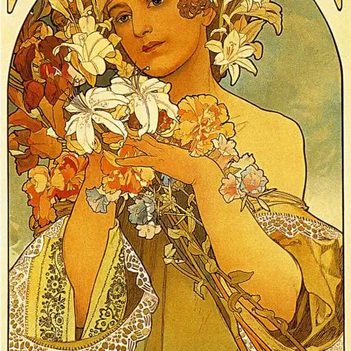 Painting 6 by Alphonse Mucha