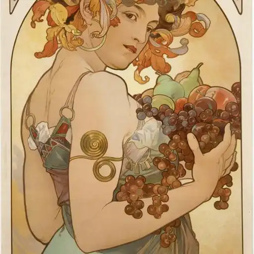 Painting 7 by Alphonse Mucha