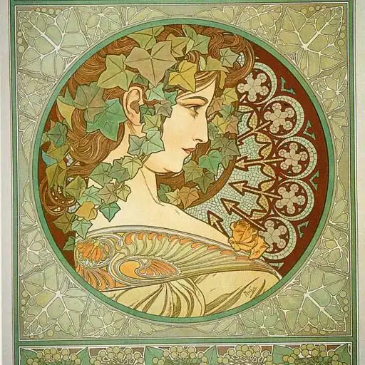 Painting 9 by Alphonse Mucha